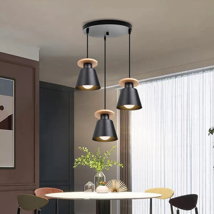 Plafonnier lustre LED moderne – Lampe suspendue rétro européenne en fer pour salle à manger, chambre et salon