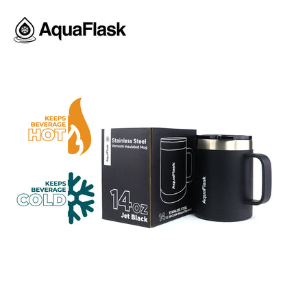 Mug Aquaflask isotherme avec couvercle et anse 415 ml (14 oz)