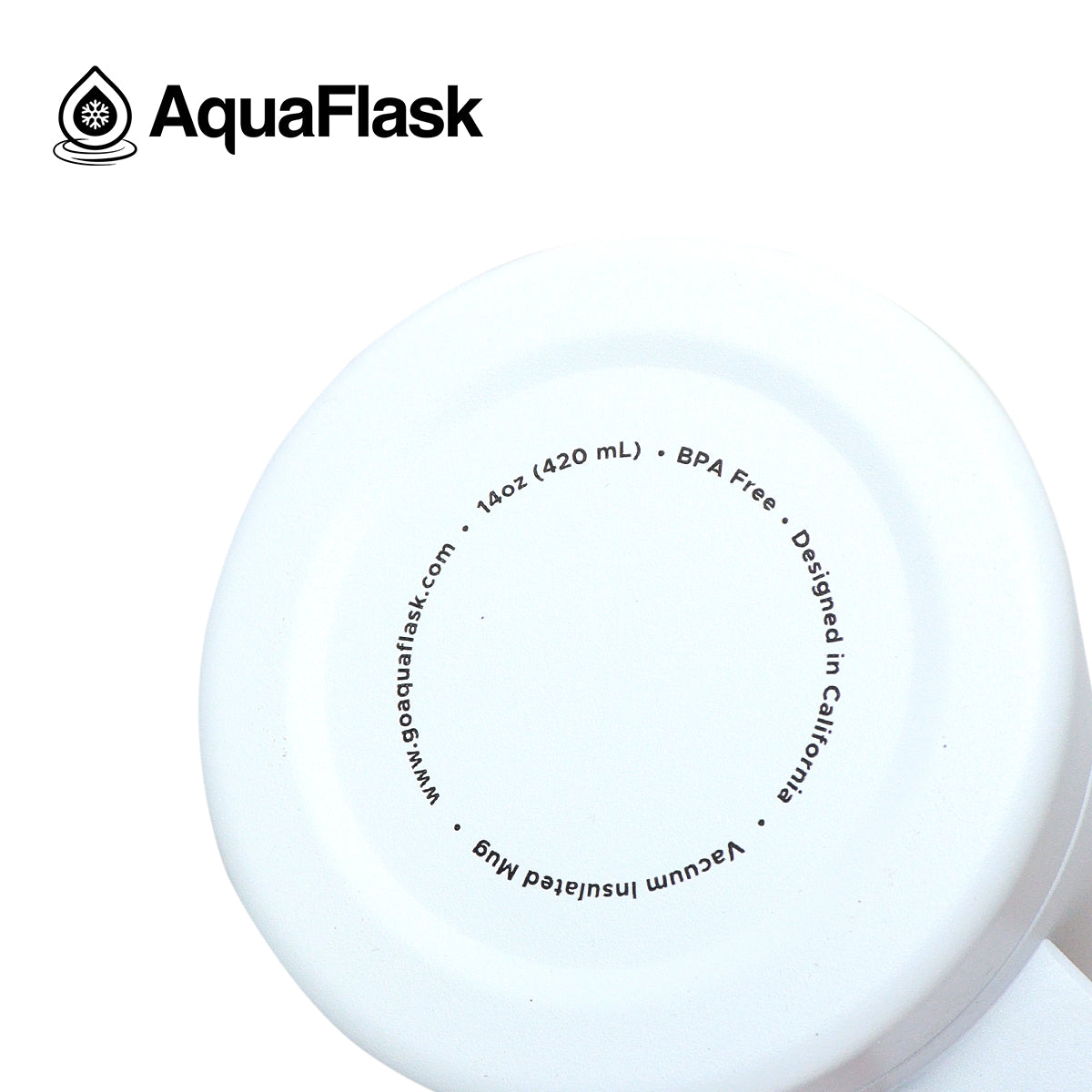 Mug Aquaflask isotherme avec couvercle et anse 415 ml (14 oz)