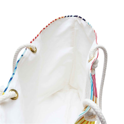 Sac de voyage Weekender à motif d'empreintes digitales colorées | Sac de plage arc-en-ciel | Sac de cabine pour mamans