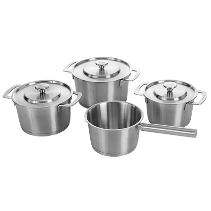 COMBEKK | SET DE 4 USTENSILES DE CUISINE EN ACIER INOXYDABLE