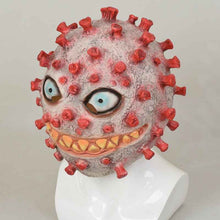 Masque d'Halloween effrayant en latex – Accessoire de tête horreur virus pour cosplay et fêtes costumées