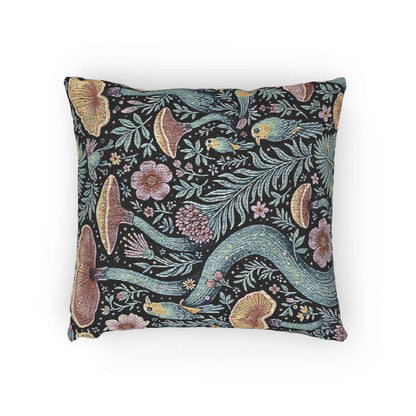 Oreiller décoratif tissé en tapisserie Champignon et Fougère