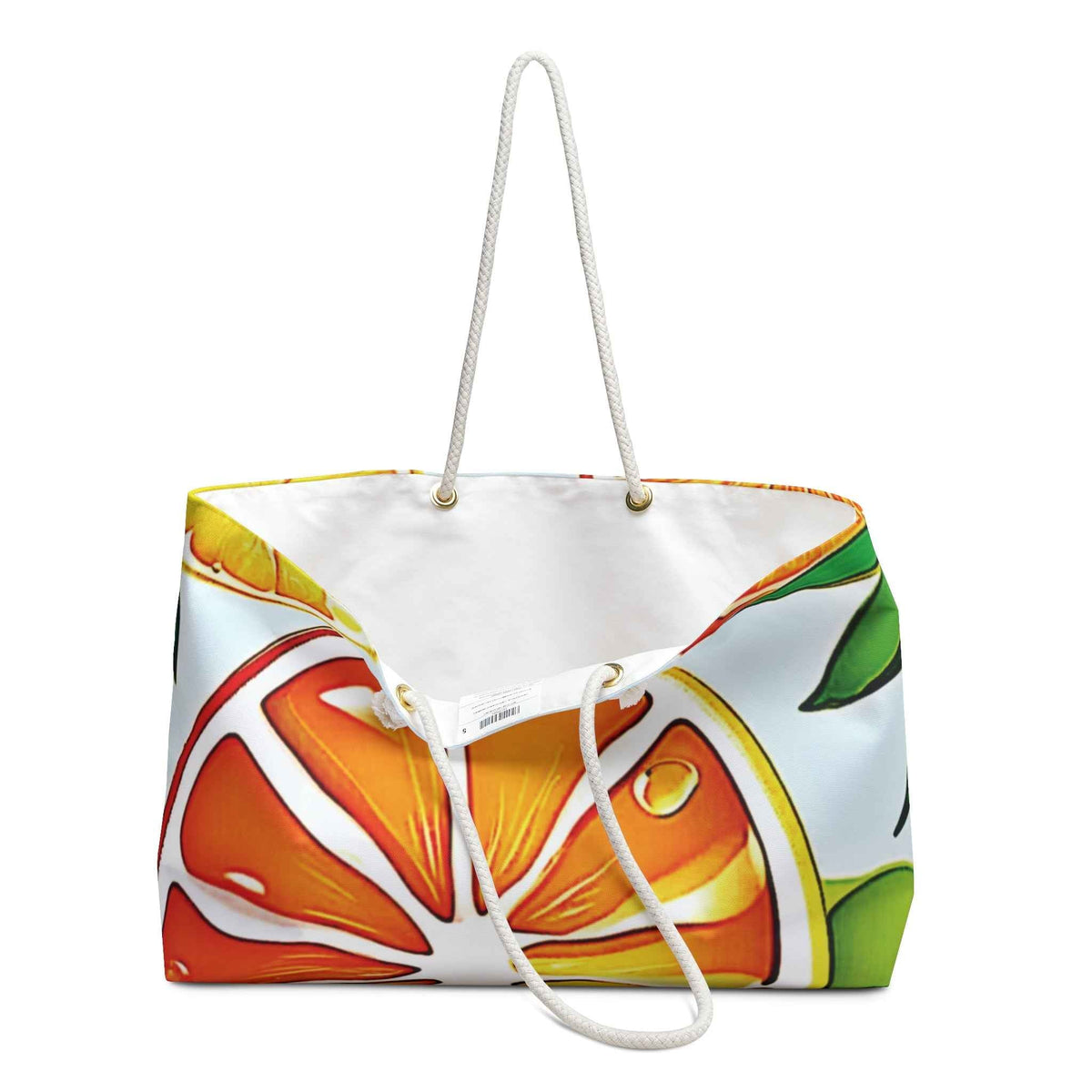 Sac de voyage Tranches d'agrumes | Grand cabas orange citron