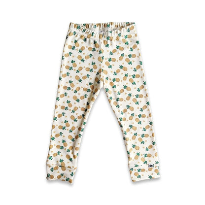 Kids' Bamboo Leggings | Blue Checkers