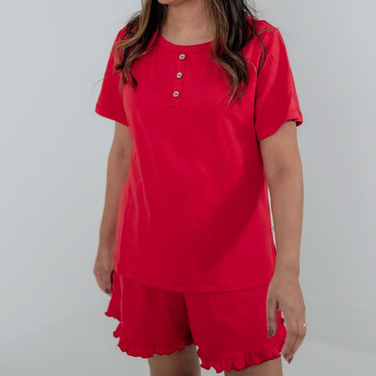 Ladies' Bamboo 2-Piece Short Sleeve Lounge Set | Fresh Clover