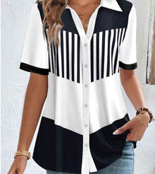 Haut cardigan à manches courtes et col à revers pour femme au tempérament élégant