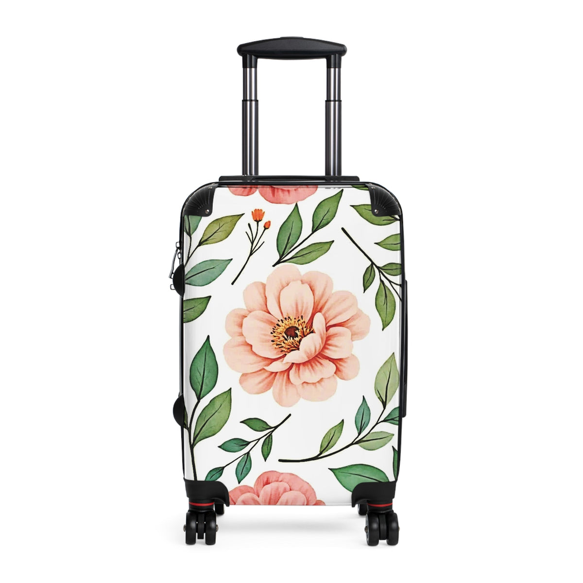 Valise cabine florale — Bagage de voyage Pivoine Rose