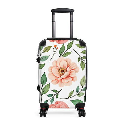 Valise cabine florale — Bagage de voyage Pivoine Rose