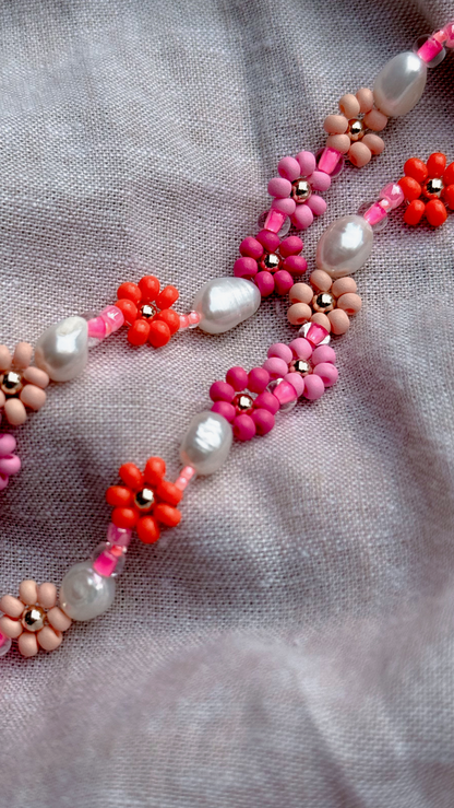 Bracelet Daisy Brights « Pamplemousse rose »