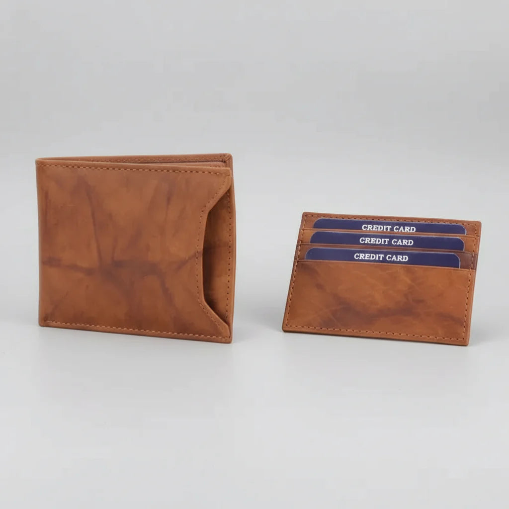Portefeuille bifold homme RFID avec étui à cartes amovible