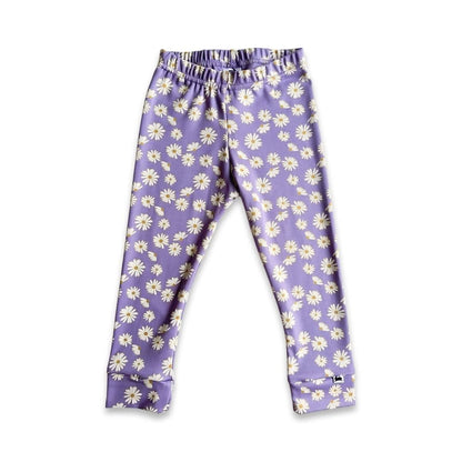 Kids' Bamboo Leggings | Blue Checkers