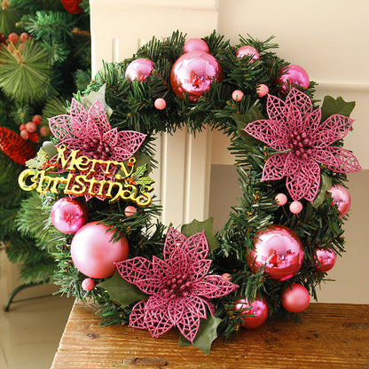 Christmas Wreath – 30cm Artificial Door Wreath, Home & Garden Holiday Decor