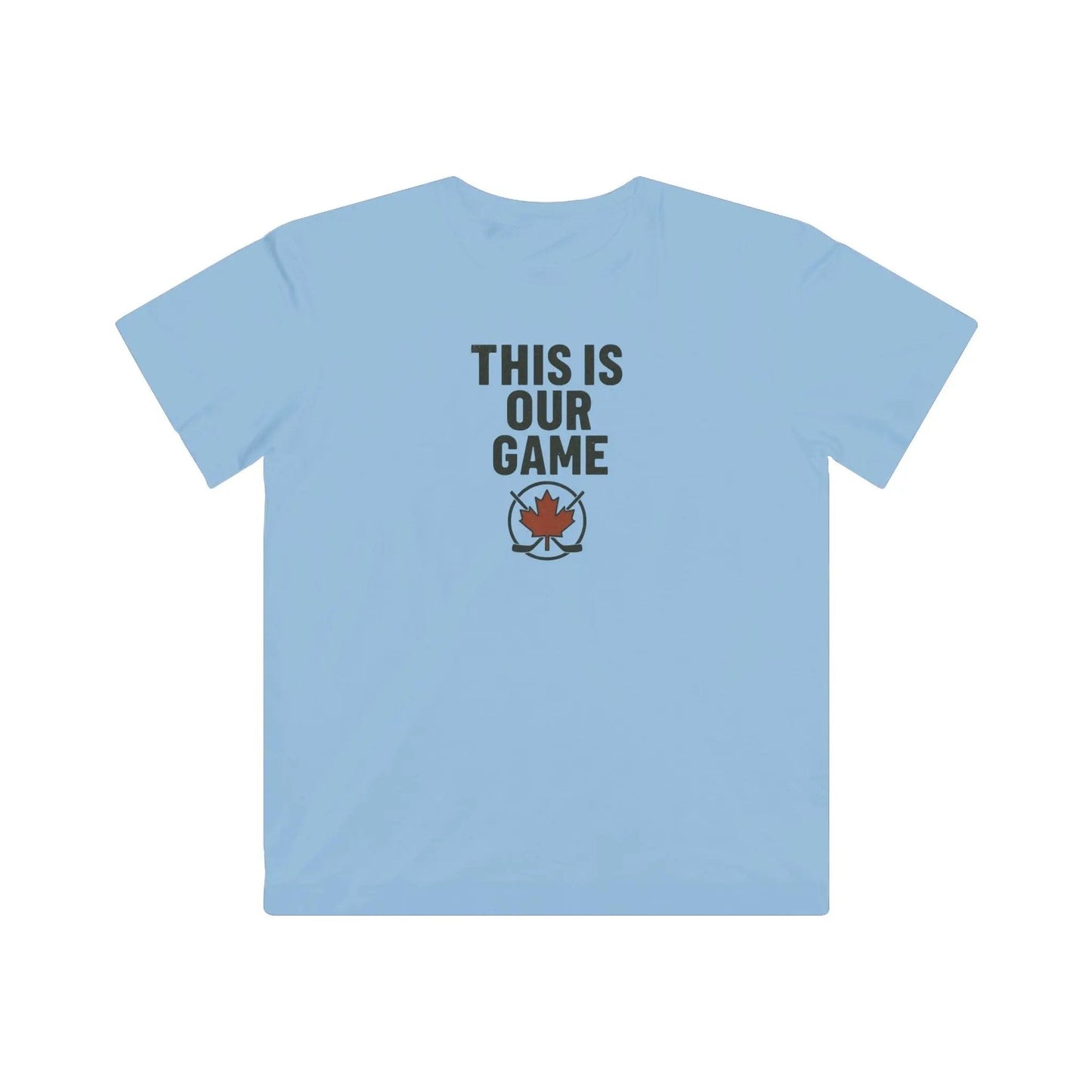 T-shirt jeune « C'est notre jeu » – Motif feuille d'érable canadienne