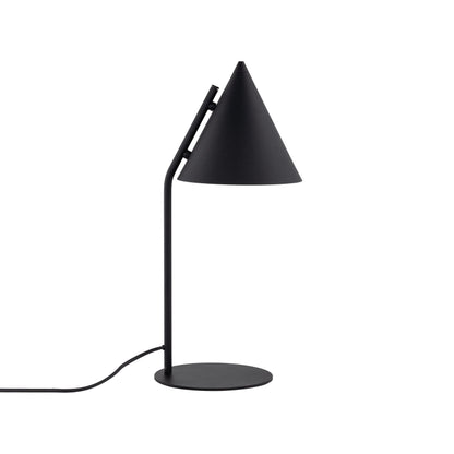 Lampe de table moderne et minimaliste CONO noire pour chambre à coucher et table de chevet