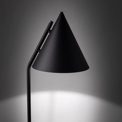 Lampadaire CONO noir, moderne et minimaliste, pour salon et coin lecture (Déstockage)