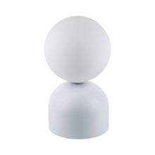 MIKI Modern Glass Globe Table Lamp for Bedroom, Living Room & Nightstand