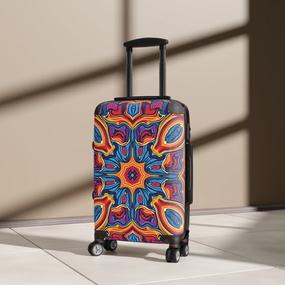 Valise cabine motif Kaléidoscope – Bagage de voyage bohème et vif