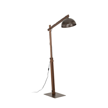 Lampadaire Minimaliste Scandinave Oslo Marron pour Salon, Chambre et Éclairage Intérieur Moderne
