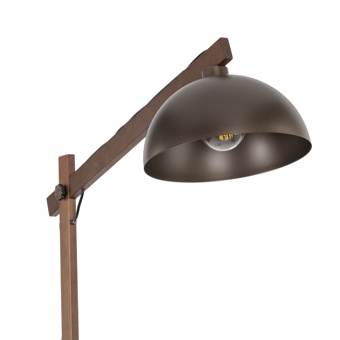 Lampadaire Minimaliste Scandinave Oslo Marron pour Salon, Chambre et Éclairage Intérieur Moderne