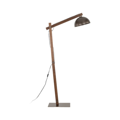 Lampadaire Minimaliste Scandinave Oslo Marron pour Salon, Chambre et Éclairage Intérieur Moderne