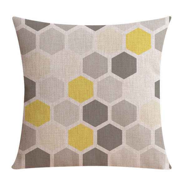 Housse de coussin décorative en lin – taie d'oreiller moderne pour décoration de salon