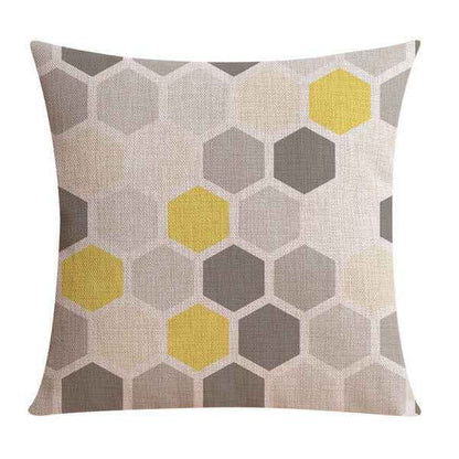 Housse de coussin décorative en lin – taie d'oreiller moderne pour décoration de salon