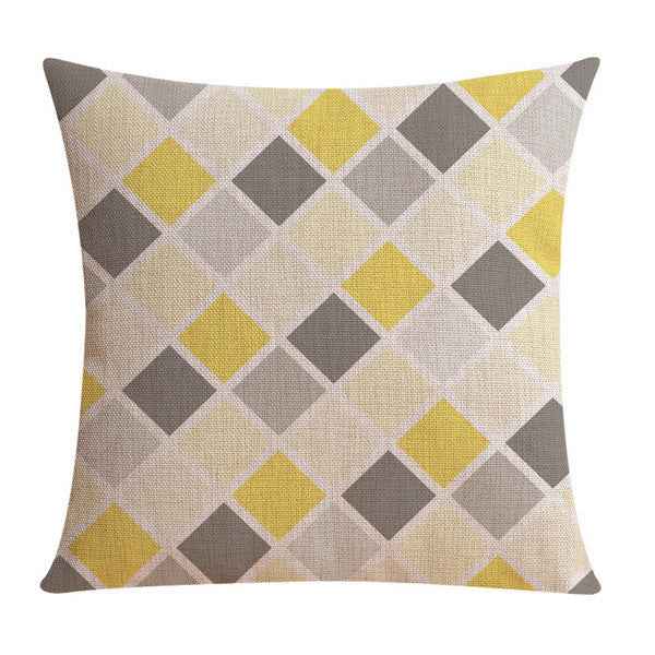 Housse de coussin décorative en lin – taie d'oreiller moderne pour décoration de salon