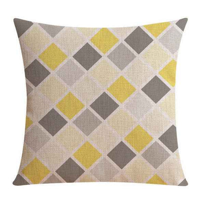 Housse de coussin décorative en lin – taie d'oreiller moderne pour décoration de salon
