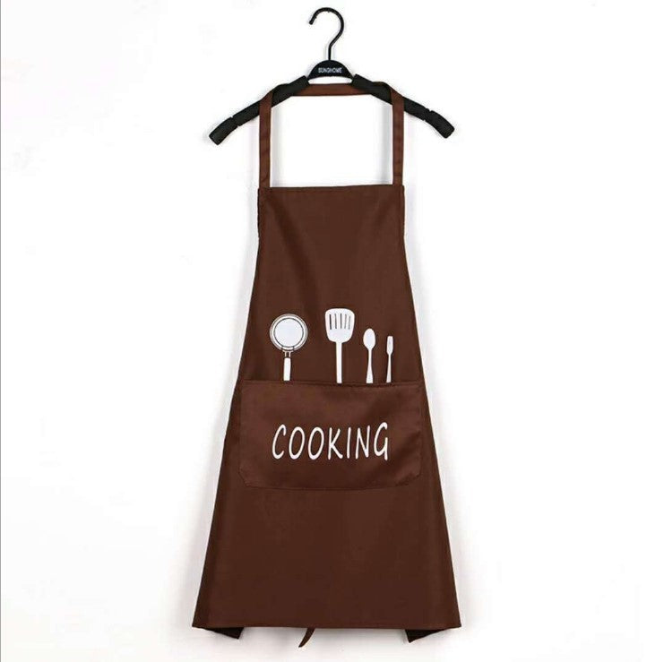 Tablier de cuisine imperméable avec essuie-mains intégré pour la maison