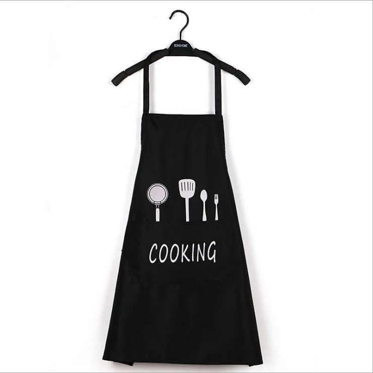 Tablier de cuisine imperméable avec essuie-mains intégré pour la maison