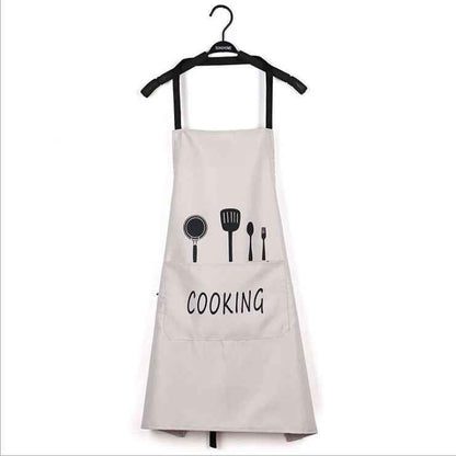 Tablier de cuisine imperméable avec essuie-mains intégré pour la maison