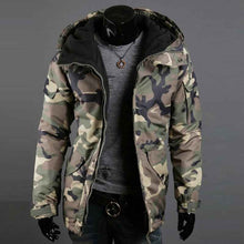 Military Camo Hoodie Jacket – Men's Lightweight British Fashion Outerwear