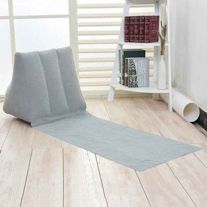 Tapis de plage extérieur en PVC épais floqué, coussin triangulaire gonflable