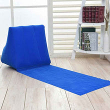 Tapis de plage extérieur en PVC épais floqué, coussin triangulaire gonflable