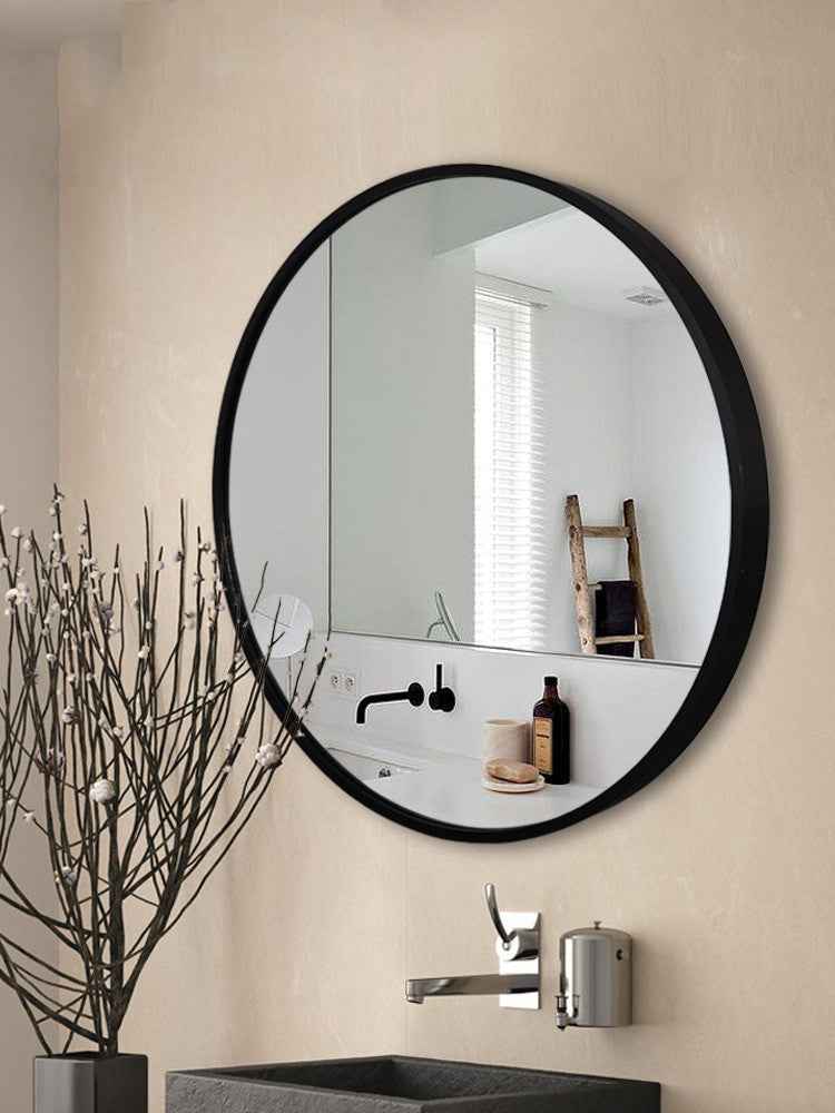 Miroir de salle de bain en alliage d'aluminium pour toilette et meuble-lavabo