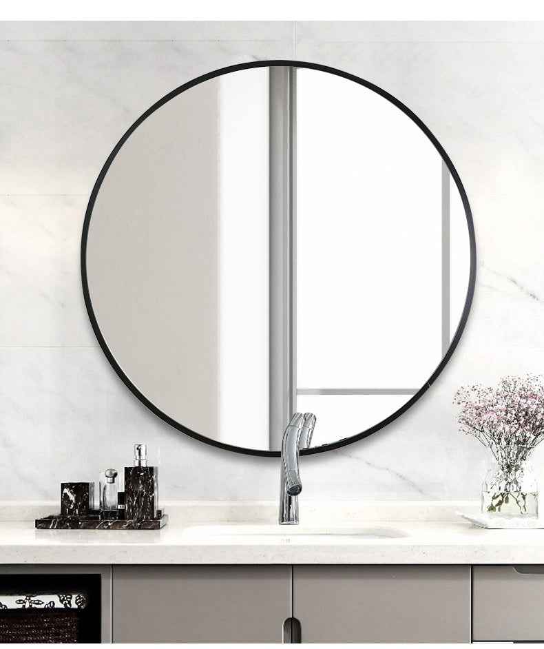 Miroir de salle de bain en alliage d'aluminium pour toilette et meuble-lavabo