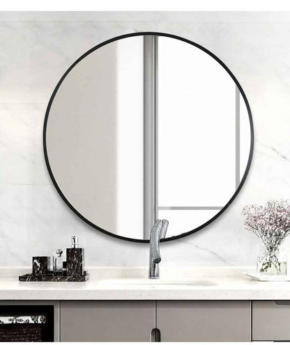 Miroir de salle de bain en alliage d'aluminium pour toilette et meuble-lavabo