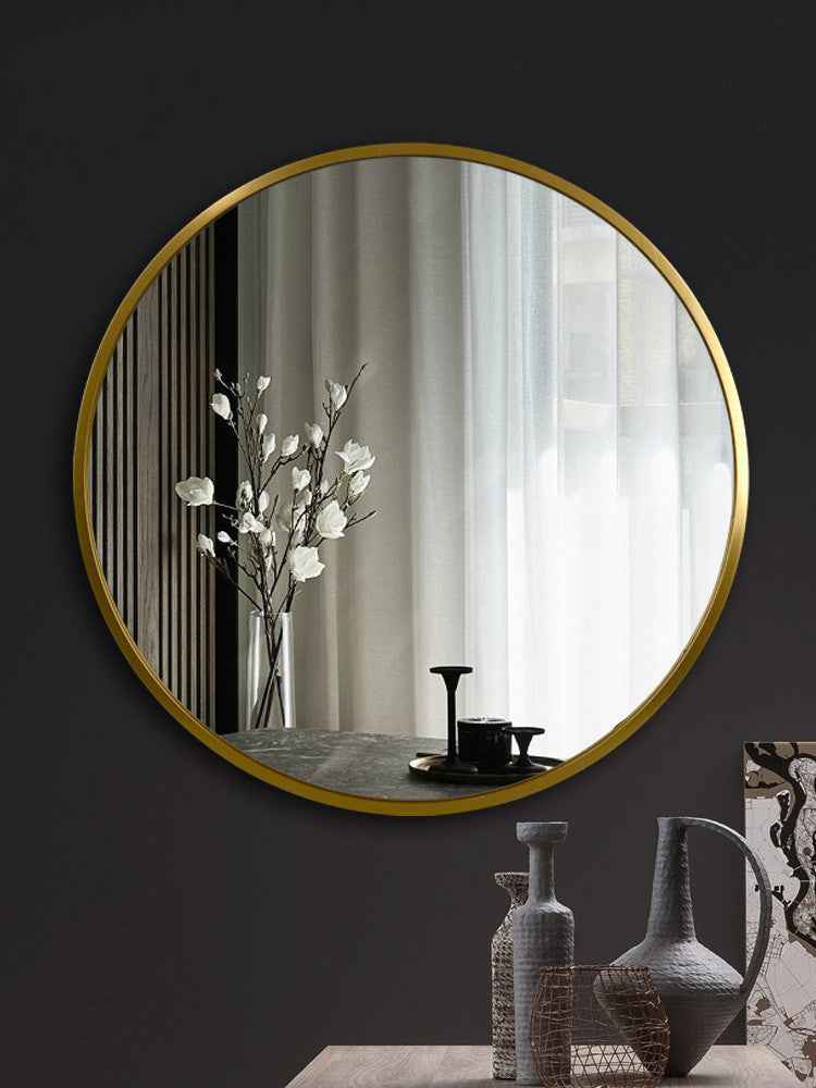 Miroir de salle de bain en alliage d'aluminium pour toilette et meuble-lavabo
