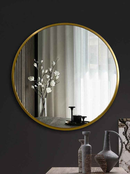 Miroir de salle de bain en alliage d'aluminium pour toilette et meuble-lavabo