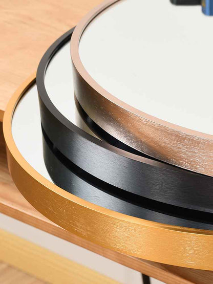 Miroir de salle de bain en alliage d'aluminium pour toilette et meuble-lavabo