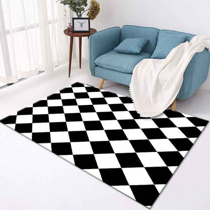 Tapis de salon style nordique – Moquette moderne en polyester pour chambre, salon et décoration intérieure