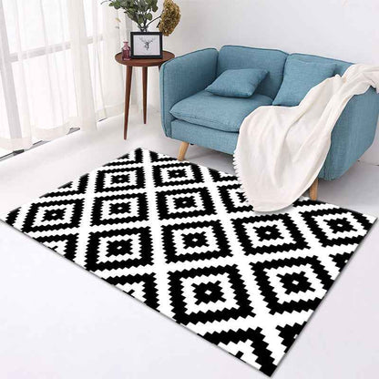 Tapis de salon style nordique – Moquette moderne en polyester pour chambre, salon et décoration intérieure