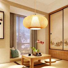 Suspension luminaire cage à oiseaux en bambou – Lampe de plafond style oriental pour restaurant et maison