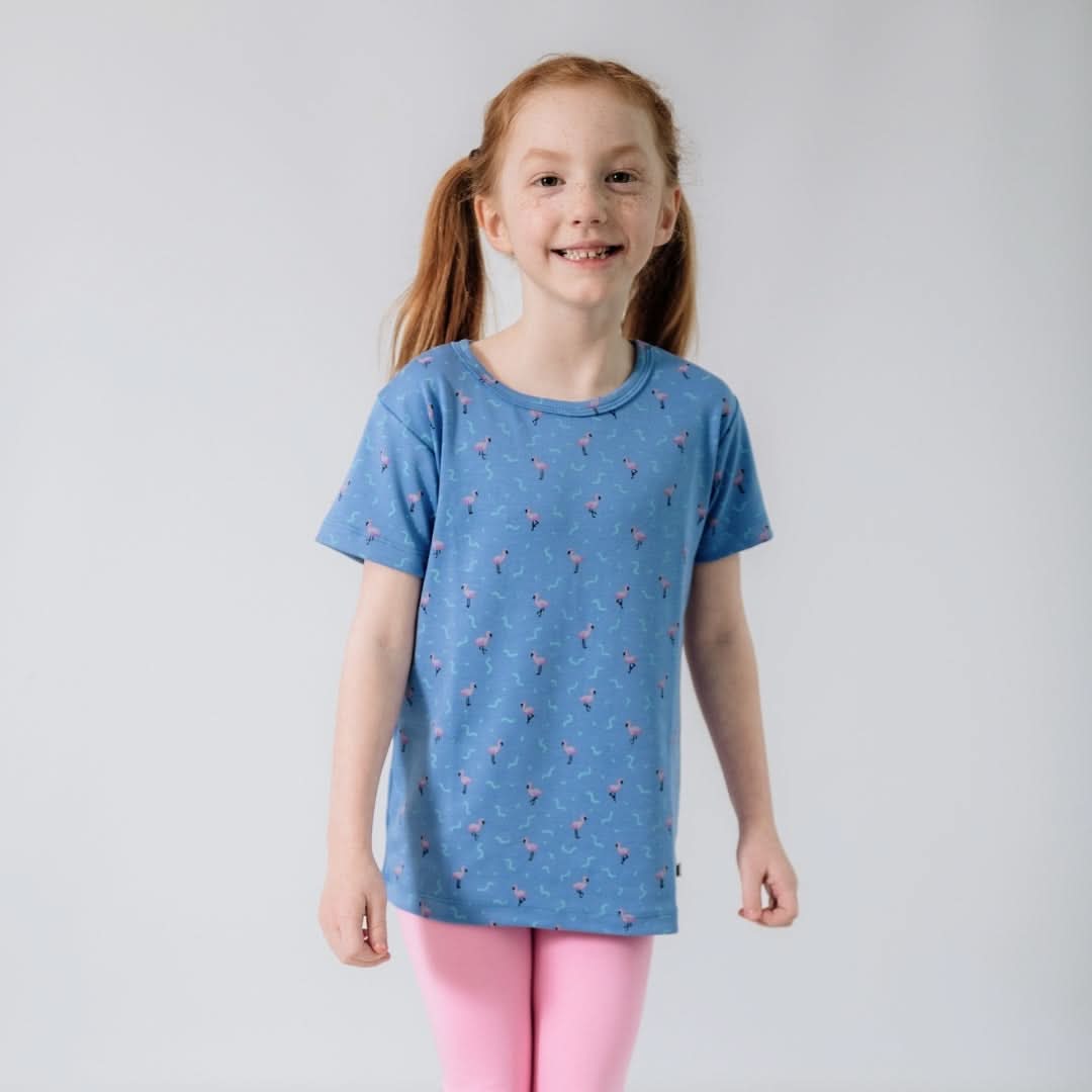 Baby/Kids' Bamboo All-Over Print T-Shirt | Flamingo Fête