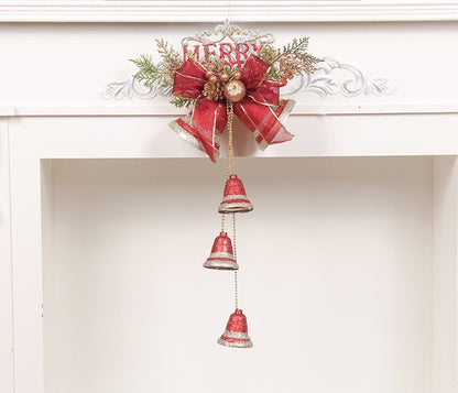 Christmas Bell Ornaments, Pearlescent Paper Tree Decorations