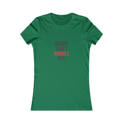 Désolé, je ne peux pas, je suis au hockey. Au revoir. T-shirt drôle pour maman de hockey.
