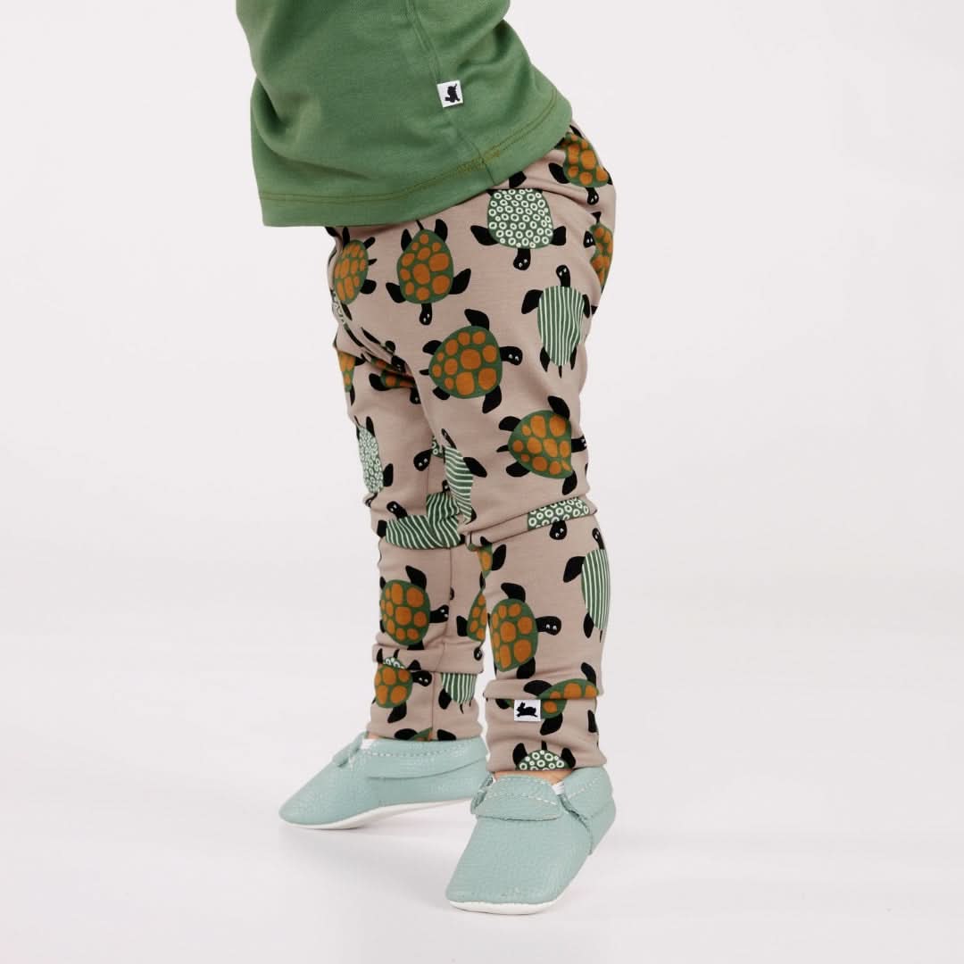 Kids' Bamboo Leggings | Blue Checkers