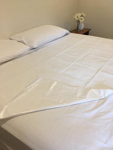 Drap de civière imperméable blanc jetable – 42 po x 84 po