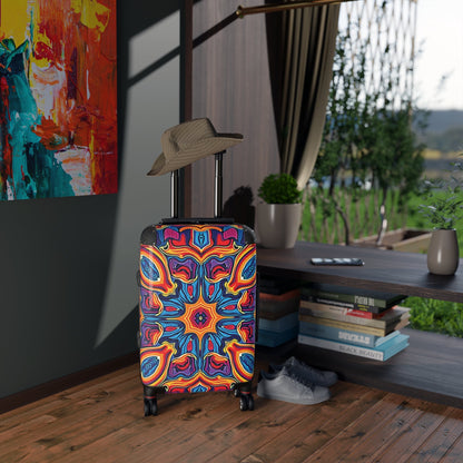 Valise cabine motif Kaléidoscope – Bagage de voyage bohème et vif